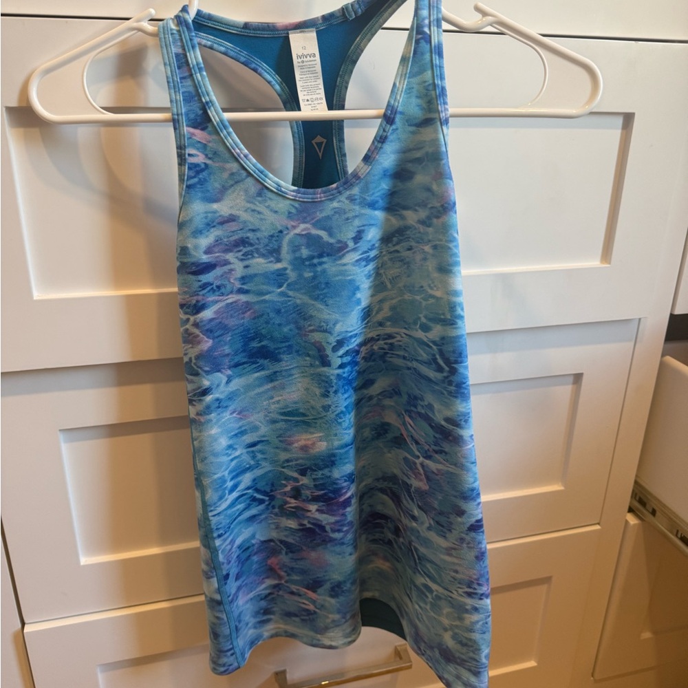 Women's Blue and Purple Tank Top